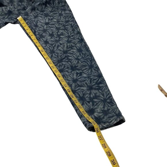 Rue21 Womens Blue Floral Print Skinny Leg Low Rise Jegging Size 7/8 - Picture 8 of 10